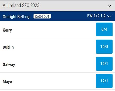 all ireland odds